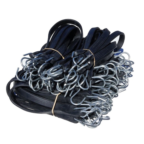 Aftermarket 50 Mixed Heavy Duty Rubber Tarp Straps Tie Down Bungee Flatbed Truck Trailer OTK20-0584 - main